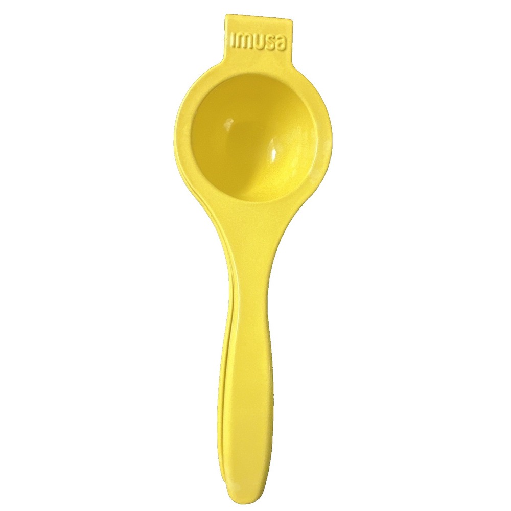 IMUSA Manual Lime & Lemon Squeezer, Citrus Juicer, Yellow – Max Juice Extraction